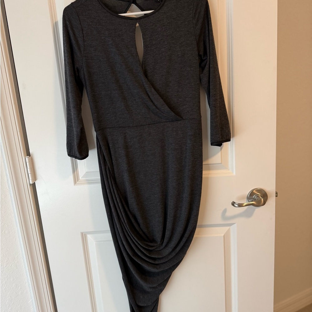 Guess Charcoal Asymmetrical Dress